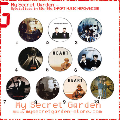 Pet Shop Boys - It's A Sin, Rent, Actually Pinback Button Badge Set ( or Hair Ties / 4.4 cm Badge / Magnet / Keychain Set )